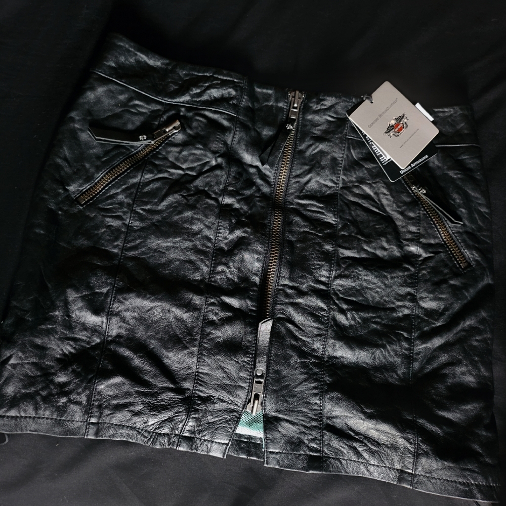 Harley Davidson Genuine Leather Skirt